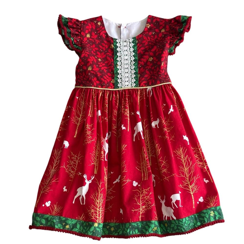 CHEEKY PLUM Toddler Girls Boutique Holiday Dress Size 3T